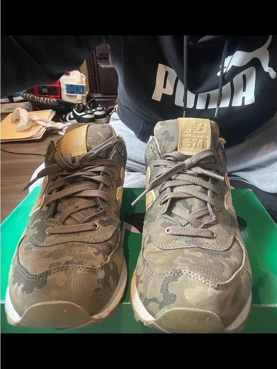 New Balance Other - New Balance Men's Olive Camo 574 Sneakers